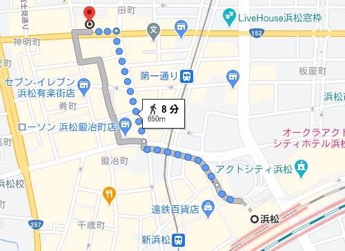 浜松gogo電車の地図